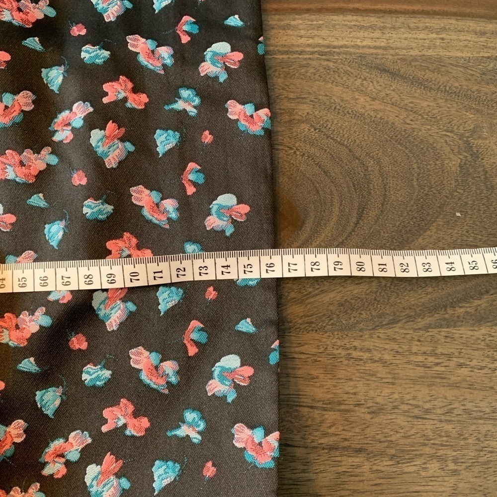 DKNY Strapless Dress Made in Italy Size 8 Black Pink Blue Flowers No Straps. - Picture 13 of 14